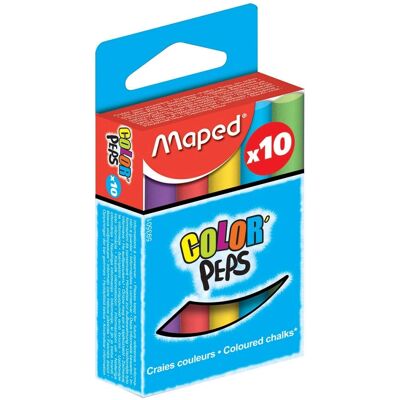 Maped 341303 - Straßenkreide - Bunte Farben - 10 Stk Maped 341303 - Straßenkreide - Bunte Farben - 10 Stk
