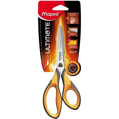 Ciseaux Ergonamiques Maped Ultimate Orange - Ciseaux - Publicité Ciseaux Ergonamiques Maped Ultimate Orange - Ciseaux - Publicité