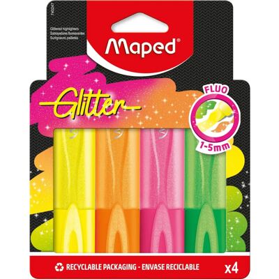 Maped Pep'S Classic Fluo Glitter Színező tollak készlet - Színező tollak Maped Pep'S Classic Fluo Glitter Színező tollak készlet - Színező tollak