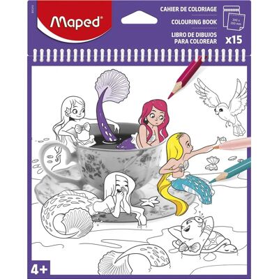 Maped 831212 Kunsthandwerk Spielzeug - Spiral Malbuch mit abnehmbaren Seiten Maped 831212 Kunsthandwerk Spielzeug - Spiral Malbuch mit abnehmbaren Seiten