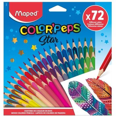Maped Color'Peps Buntstifte, 72 Farben, Dreieck, Mehrfarbig Maped Color'Peps Buntstifte, 72 Farben, Dreieck, Mehrfarbig