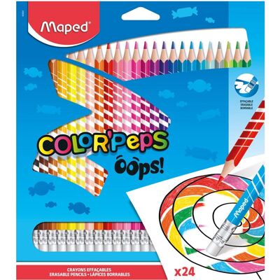Maped - Buntstifte COLOR'PEPS, radierbar, 24 Stück im Etui Maped - Buntstifte COLOR'PEPS, radierbar, 24 Stück im Etui
