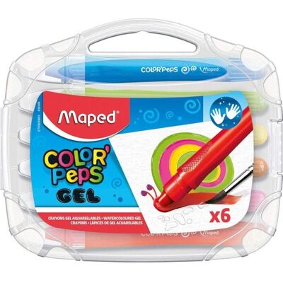 Maped Gel Crayons - Bright, Ergonomic, Portable - Crayons Maped Gel Crayons - Bright, Ergonomic, Portable - Crayons