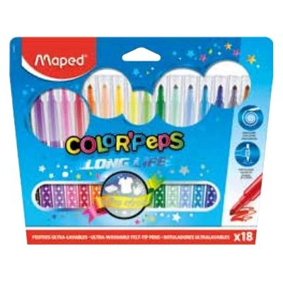 Maped M845021 - Filzstift Color Peps - 18 Stück Maped M845021 - Filzstift Color Peps - 18 Stück