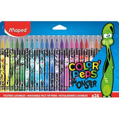 Maped Monster Color'Peps Filctollak - 24 db Maped Monster Color'Peps Filctollak - 24 db