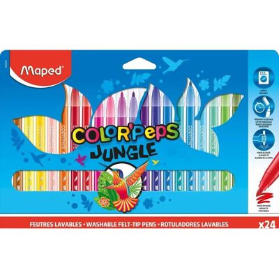 Scatola da 24 Fatture Jungle Maped - Marcatori Scatola da 24 Fatture Jungle Maped - Marcatori