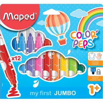 Set de Rotuladores Maped Color'Peps Jumbo - Colores surtidos - 24 pcs Set de Rotuladores Maped Color'Peps Jumbo - Colores surtidos - 24 pcs
