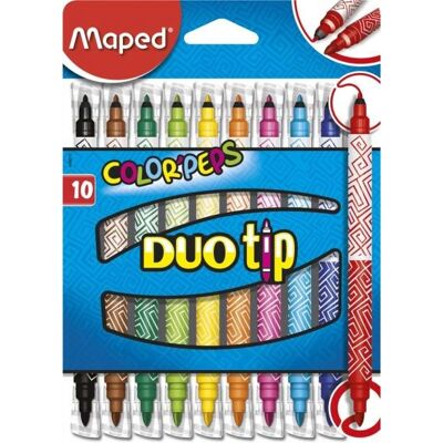 Maped Modèle - Feutre Double Pointe Multicolore - 849010 Maped Modèle - Feutre Double Pointe Multicolore - 849010