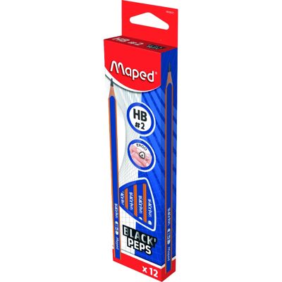 Maped Black'Peps HB Trekantede Blyanter - Blyanter Maped Black'Peps HB Trekantede Blyanter - Blyanter
