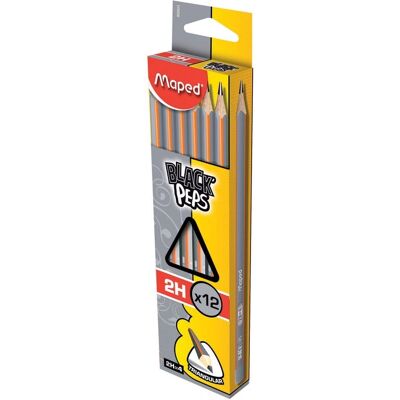 Crayon Triangulaire Modèle 2H Maped - Publicité Crayon Triangulaire Modèle 2H Maped - Publicité