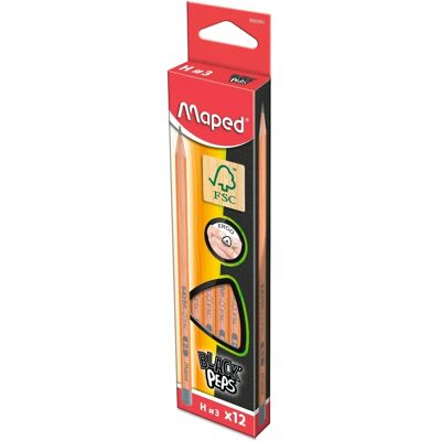 Maped Blackpeps H Háromszögű Ceruza - 12 db Maped Blackpeps H Háromszögű Ceruza - 12 db