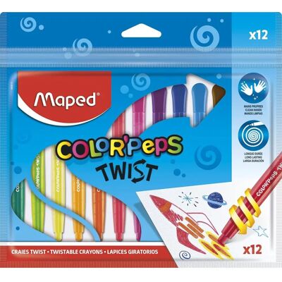 Maped 860612 Kunst- und Bastelspielzeug - Color'Peps Twist Wachsmalstifte Maped 860612 Kunst- und Bastelspielzeug - Color'Peps Twist Wachsmalstifte