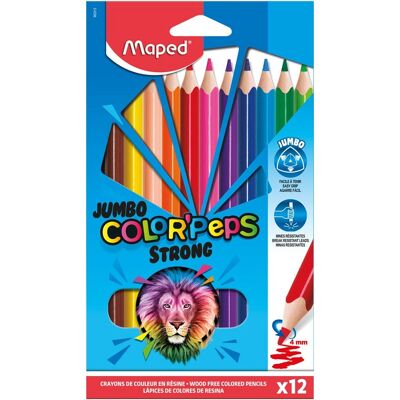 Maped Model - Multi-kleur Jumbo Potloden - 12 stuks Maped Model - Multi-kleur Jumbo Potloden - 12 stuks