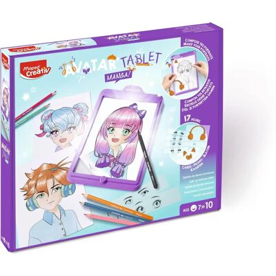 Maped Creativ Avatar Manga - Kit di Disegno con Luce per Bambini Maped Creativ Avatar Manga - Kit di Disegno con Luce per Bambini