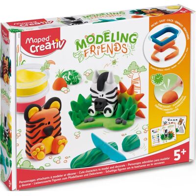 Set de Pâte à Modéliser Animaux Sauvages Maped - Création Enfants Set de Pâte à Modéliser Animaux Sauvages Maped - Création Enfants