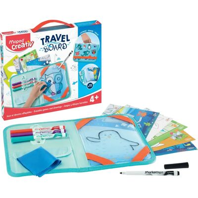 Tableau de voyage créatif Maped - Animaux - Ensemble de dessin - Publicité Tableau de voyage créatif Maped - Animaux - Ensemble de dessin - Publicité