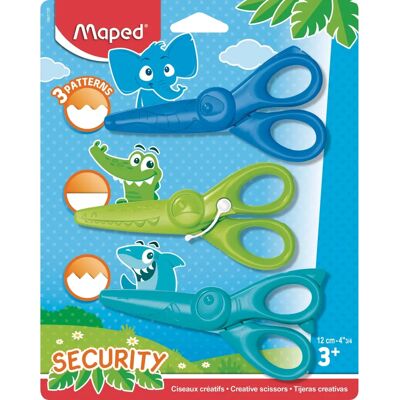 Maped Modèle : Jouet d'Art/Craft - Extrémités Arrondies Sûres - Multicolore - Plastique - 3 Ciseaux Animaux - 12cm - Publicité Maped Modèle : Jouet d'Art/Craft - Extrémités Arrondies Sûres - Multicolore - Plastique - 3 Ciseaux Animaux - 12cm - Publicité