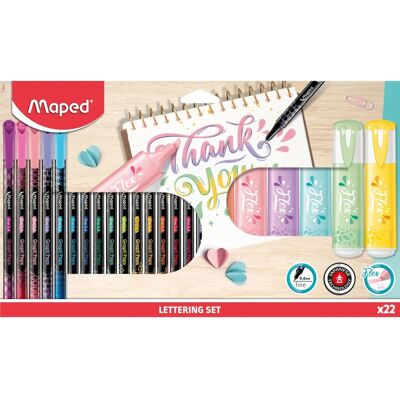 Set di Articoli per Belle Arti Maped - Pennarelli Sottili e Evidenziatori Pastello Set di Articoli per Belle Arti Maped - Pennarelli Sottili e Evidenziatori Pastello