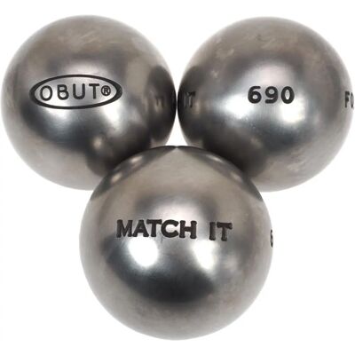 Obut Match It Petanque Boules - Edelstahl Obut Match It Petanque Boules - Edelstahl