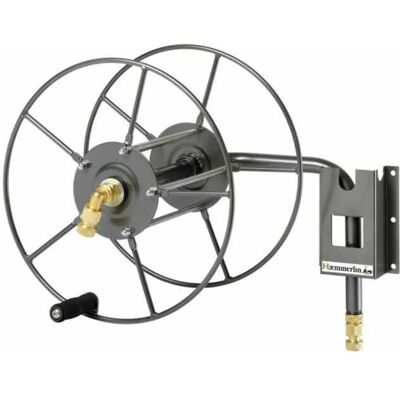 Haemmerlin Wandschlauchhalter - 50 m Metall - Grau - Schlauchaufroller Haemmerlin Wandschlauchhalter - 50 m Metall - Grau - Schlauchaufroller