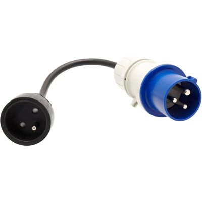 Cao Câble de Camping - Adaptateur 2 Pôles + TERRA - Cordon d'Alimentation Camping - Publicité Cao Câble de Camping - Adaptateur 2 Pôles + TERRA - Cordon d'Alimentation Camping - Publicité