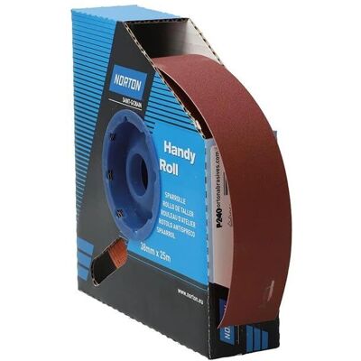 Norton R222 Schleifmittelrolle - 38mm x25m P240 Norton R222 Schleifmittelrolle - 38mm x25m P240