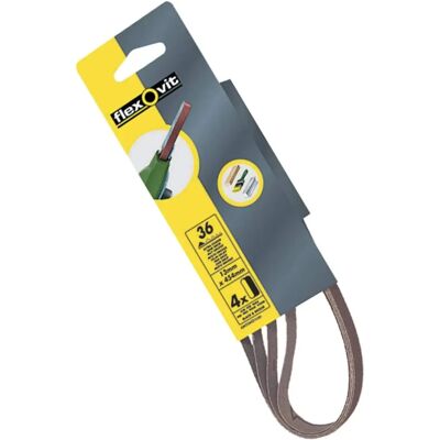 Ceinture de ponçage Flexovit Powerfile - 454mm x 13mm - Moyen - Pack de 4 - Publicité Ceinture de ponçage Flexovit Powerfile - 454mm x 13mm - Moyen - Pack de 4 - Publicité
