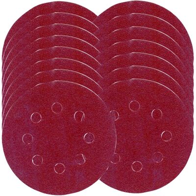 Flexovit 63642526709 Durable Aluminium Oxide Sanding Discs - 125mm, Fine Grit 120, Pack of 15 Flexovit 63642526709 Durable Aluminium Oxide Sanding Discs - 125mm, Fine Grit 120, Pack of 15
