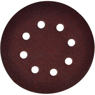 Disco abrasivo FLEXOVIT P64E - 125mm, Grano 40, 8 Agujeros Disco abrasivo FLEXOVIT P64E - 125mm, Grano 40, 8 Agujeros