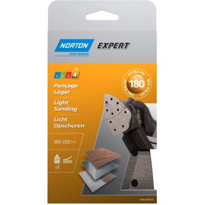 Symantec Norton 102X152MM Schleifpad - Körnung 180 Symantec Norton 102X152MM Schleifpad - Körnung 180
