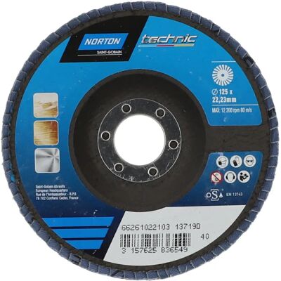 Norton Schleifscheibe - 125 x 22 mm - Korn 40 Norton Schleifscheibe - 125 x 22 mm - Korn 40