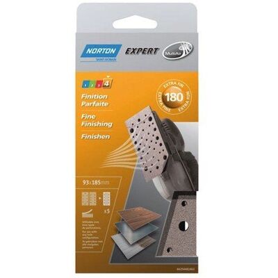 Norton Schleifpapier multi air - Korn 180 - 93x185 mm Norton Schleifpapier multi air - Korn 180 - 93x185 mm