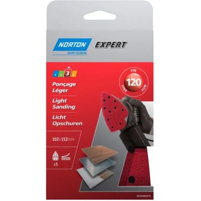 Symantec Norton - 102X152MM - Korn 120 - Slip- och skivskivor Symantec Norton - 102X152MM - Korn 120 - Slip- och skivskivor