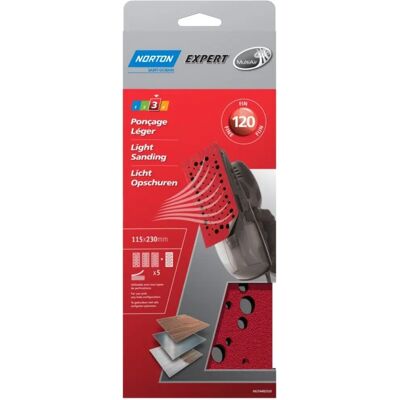 Norton Schuurring multi air - korrel 120 - 115x230 mm Norton Schuurring multi air - korrel 120 - 115x230 mm
