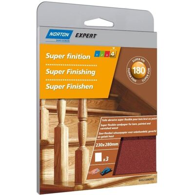 Disque abrasif Norton 180 - Flexible pour bois, peinture, vernis - Publicité Disque abrasif Norton 180 - Flexible pour bois, peinture, vernis - Publicité