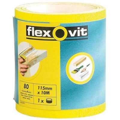 Flexovit FLV69921 Rouleau de ponçage haute performance - 115mm x 5m - Fin 120g - Publicité Flexovit FLV69921 Rouleau de ponçage haute performance - 115mm x 5m - Fin 120g - Publicité
