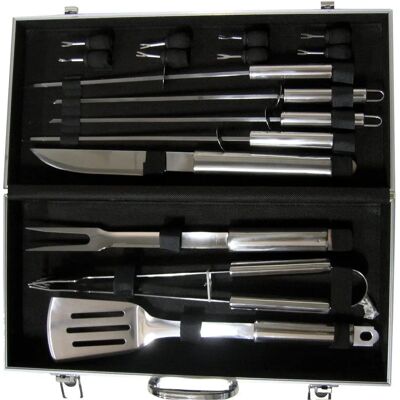 Set de Barbecue en Acier Inoxydable Pradel Excellence WB107 - 16 Pièces - Publicité Set de Barbecue en Acier Inoxydable Pradel Excellence WB107 - 16 Pièces - Publicité