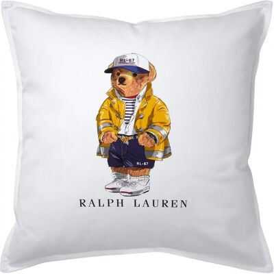 Ralph Lauren RL 67 Nallekudde - 50x50cm - Vit Ralph Lauren RL 67 Nallekudde - 50x50cm - Vit