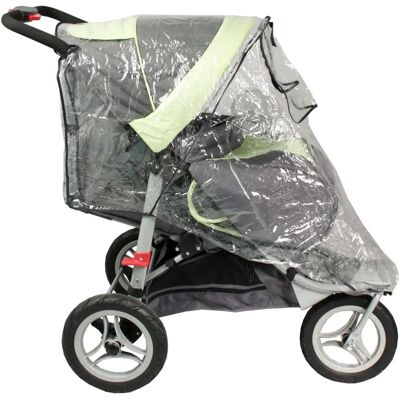 Housse de pluie Bambisol - Protection pluie en PVC pour poussette 3 roues - Transparent - Publicité Housse de pluie Bambisol - Protection pluie en PVC pour poussette 3 roues - Transparent - Publicité