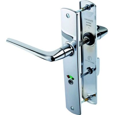 Vachette RIV Bloc Ensemble de Serrure de Porte Chromée - Ensemble de Serrure Vachette RIV Bloc Ensemble de Serrure de Porte Chromée - Ensemble de Serrure