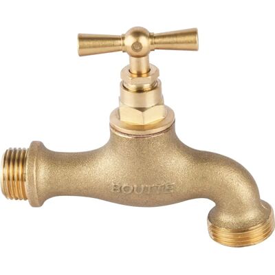 BOUTT 2103315 R15B - Rubinetto da giardino in ottone - Resistente al gelo - 1 uscita - 19mm BOUTT 2103315 R15B - Rubinetto da giardino in ottone - Resistente al gelo - 1 uscita - 19mm