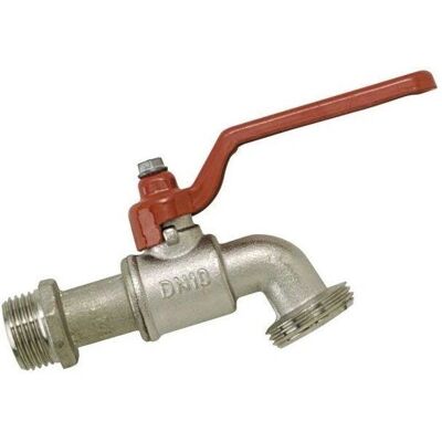 Boutte 2104213 - Rubinetto da giardino in ottone, 1/4 di giro, 20x27 e 15x21 mm Boutte 2104213 - Rubinetto da giardino in ottone, 1/4 di giro, 20x27 e 15x21 mm