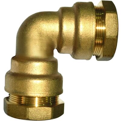 Boutte 20mm Messing 90° Bogen für PE-Rohr Boutte 20mm Messing 90° Bogen für PE-Rohr