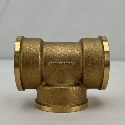 Boutte Messing Driewegige Gelijke T - Sanitair Fitting Boutte Messing Driewegige Gelijke T - Sanitair Fitting