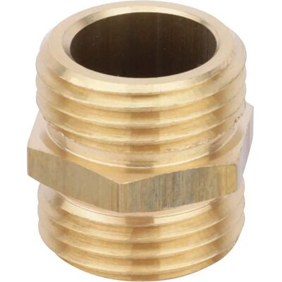 Boutte Raccord Mâle Double - 15x21 mm - Raccordement de tuyau Boutte Raccord Mâle Double - 15x21 mm - Raccordement de tuyau