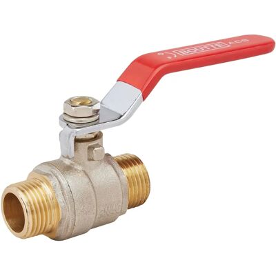 Valvola doppio maschio Boutte - 1/4 di giro regolatore flusso Valvola doppio maschio Boutte - 1/4 di giro regolatore flusso