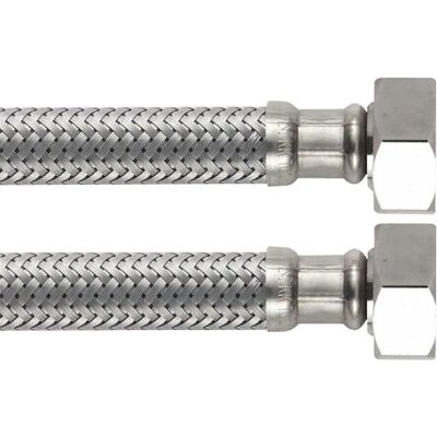 Boutte Flexibele Slang - 15x21 - 50 cm - Chroom Boutte Flexibele Slang - 15x21 - 50 cm - Chroom