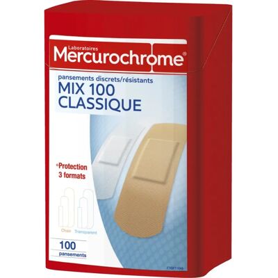 Mercurochrome Erste-Hilfe-Pflaster-Set - 100 Stück Mercurochrome Erste-Hilfe-Pflaster-Set - 100 Stück