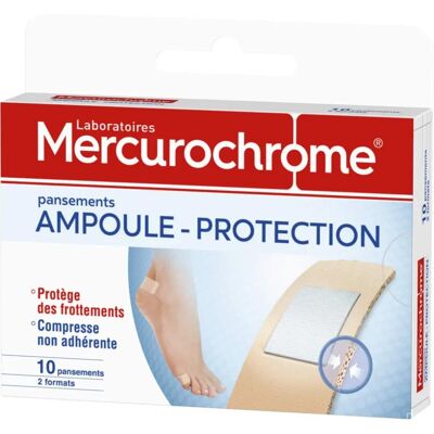 Bandages de Secours Mercurochrome - Protection de Bulles 10 unités Bandages de Secours Mercurochrome - Protection de Bulles 10 unités