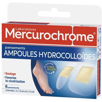 Mercurochrome Pansements Hydrocolloïdes - 6 Unités Mercurochrome Pansements Hydrocolloïdes - 6 Unités